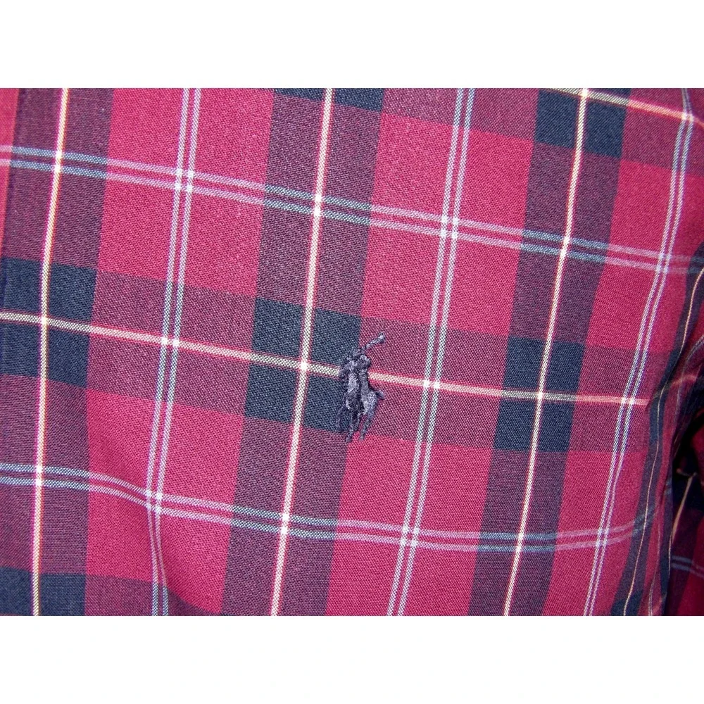 Polo Ralph Lauren BLAKE Long Sleeved Plaid Button Up Shirt Men's XL